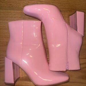 Pink booties